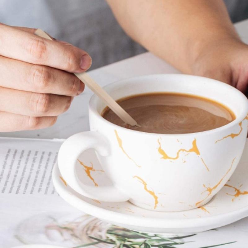 500 STuks Koffie Roerstaafjes Wegwerp Houten Koffie Roerstaafjes Warm Koude Drank Roer Drank Roerstaafjes IJs Lolly IJslolly