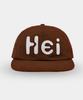 Haisan Hei Big Logo Felt Cap Brown