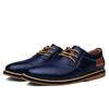 Fashion Leather Men Dress Shoes Oxfords  Lace Up Italian Mens Casual Shoes Loafers Plus Size 38-48