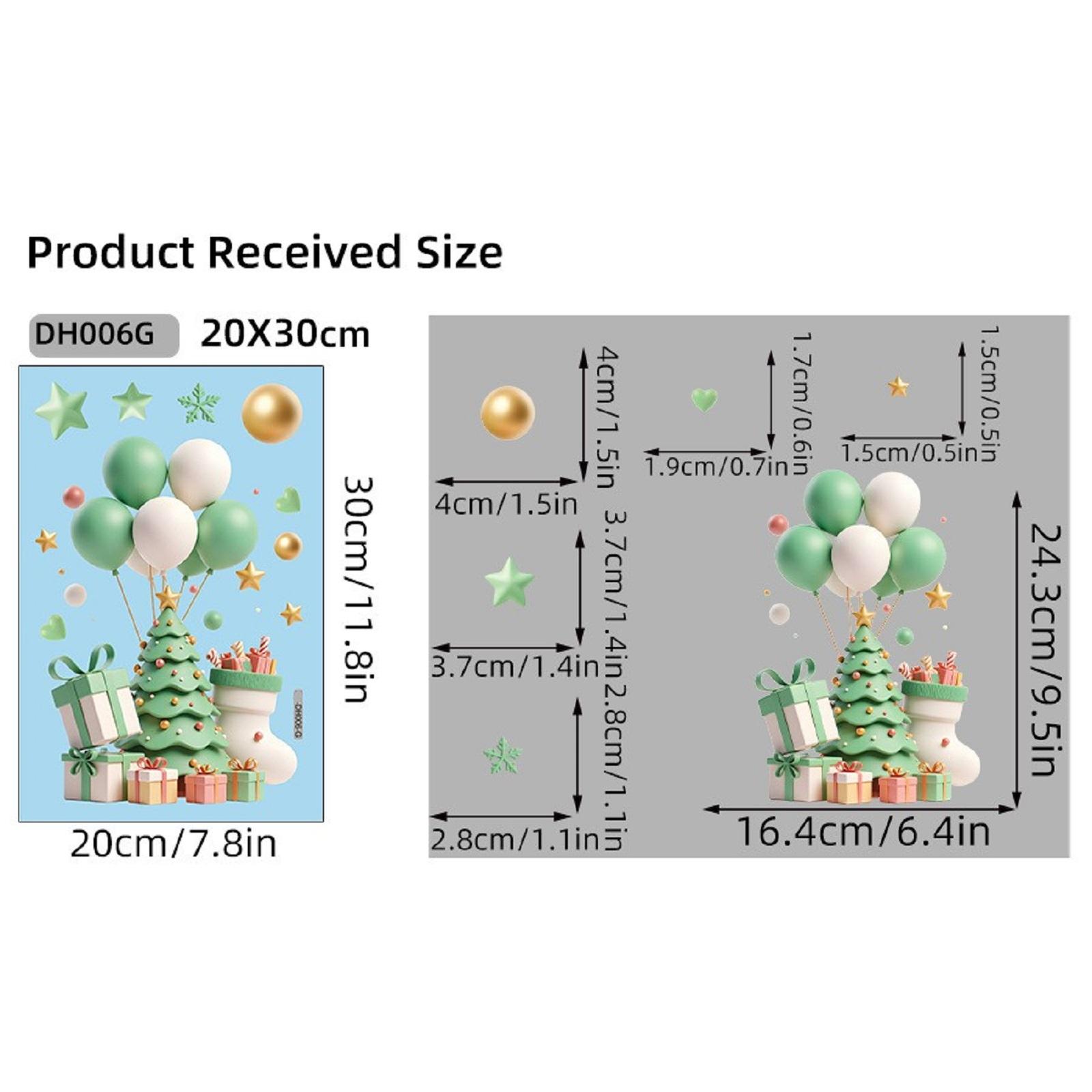 

Рождественские статические наклейки на окна One Size