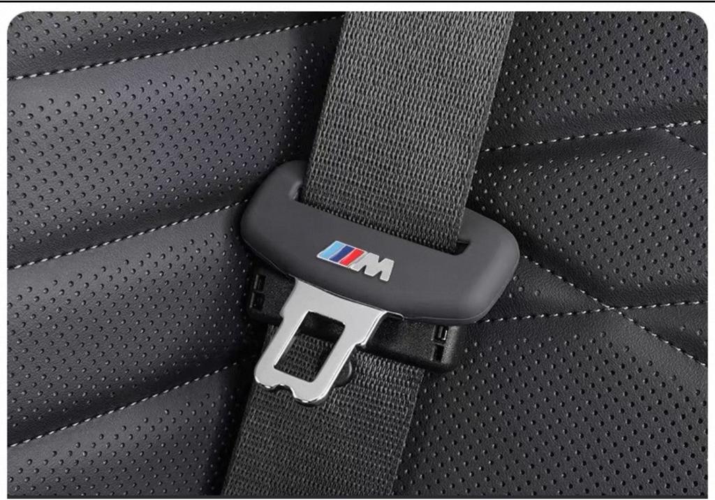 2pcs Silicone Car Seat Belt Buckle Protective Cover Decorative Accessories For BMW X1 X2 X3 X5 X4 X6 X7 iX3 F20 F10 F07 E70 E46 E1