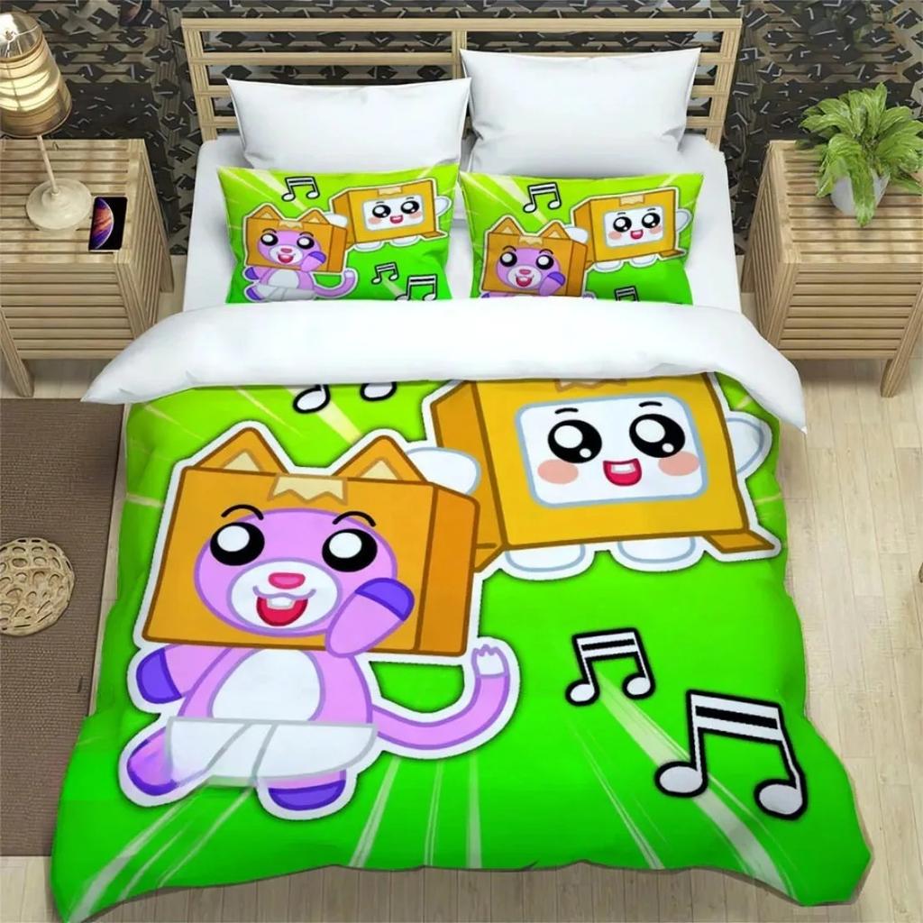 L-Lankybox Beding Set For Bedrom Soft Modern Bedspreads Comefortable Children Kids Soft Duvet Cover Comfortable Quilt Cover And Pilowcase