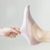 Summer Thin Boat Socks for Women, Solid Color, Versatile, Mesh Breathable, Shallow Mouth, Invisible Socks, Silicone Anti-drop, 100 Cotton Short Tube
