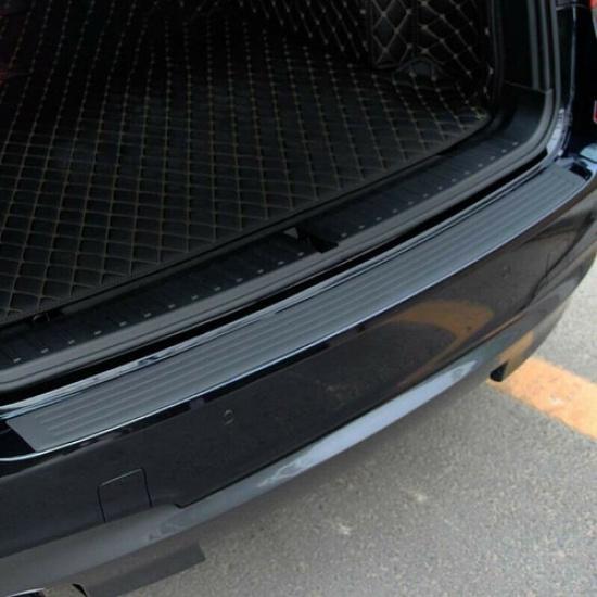 Black Soft Rubber Rear Bumper Sill Plate Protector For Toyota Camry 2018-