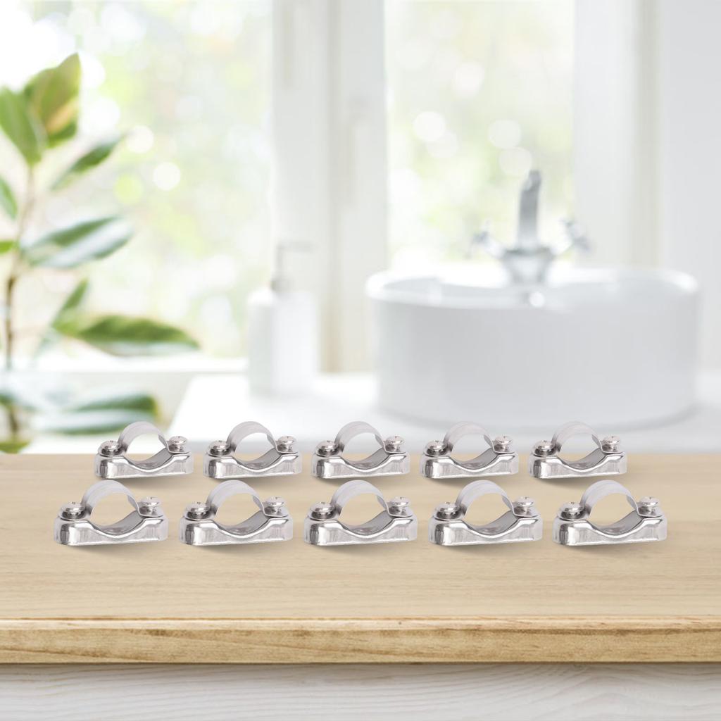 Aluminum Alloy Base 316 Stainless Steel Clamp Home Maintenance Aluminum Alloy Pipe Bracket Widely Used In Fixing