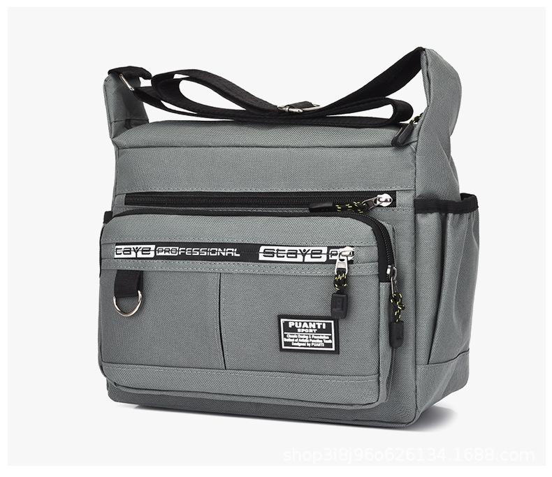 

Crossbody Bag Messenger Men s Shoulder Bags Men Small Sling Pack For Work Business Waterproof Oxford Packs Satchel Purse сірий