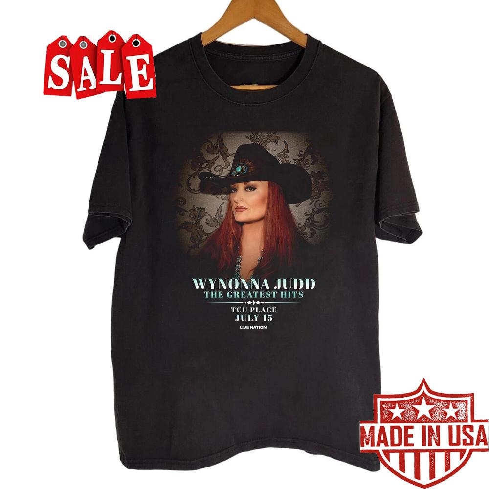 RARE!! Wynonna Judd Tour 2025 Black Cotton All size S-5XL Shirt Unisex T-Shirt XXL