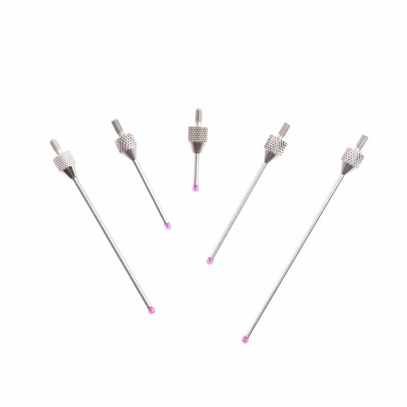 2Mm Ruby Tungsten Steel Head Od 10Mm 20Mm Measure Length M2.5 Thread Micrometer Height Lever Dial Test Gauge Tip Indicator Probe