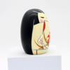 Castle Enterprise Spring Thinking Kokeshi Handcrafted Wooden Japanese Doll 8.62 X 5.9 Cm Made In Japan