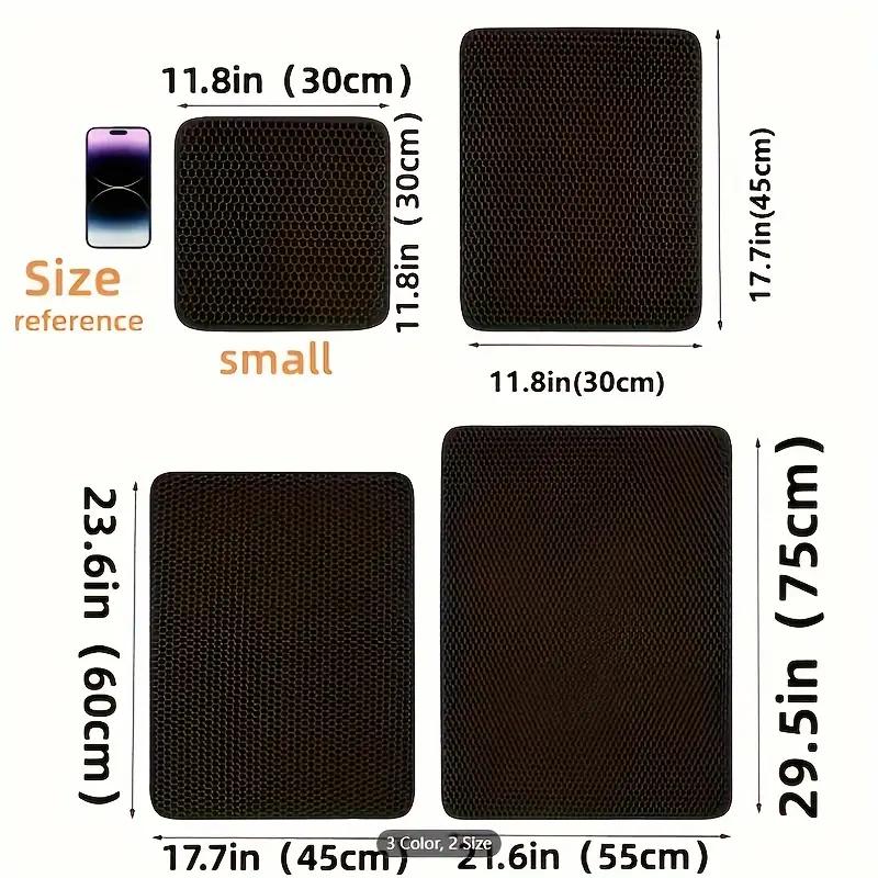 Cat Litter Mat Double-layer Cat Litter Trapping Mat Waterproof And Leak Proof Pet Toilet Mat Diaper Pad Cat Feeding Mat With Non