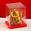 1Pcs Waving Wealth Good Fortune Awaits Solar-Powered Ornaments For Home And Office Lucky Beckoning Cat Solar Powered