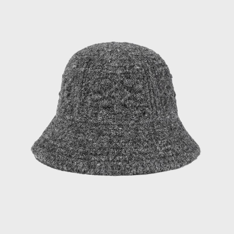 Women Fisherman Hat Autumn Winter Knitted Basin Hat