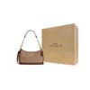 Coach Teri 24 Borsa a Spalla Classica con Logo Monogramma Donna Borsa a Spalla Khaki CV933-IMXHE