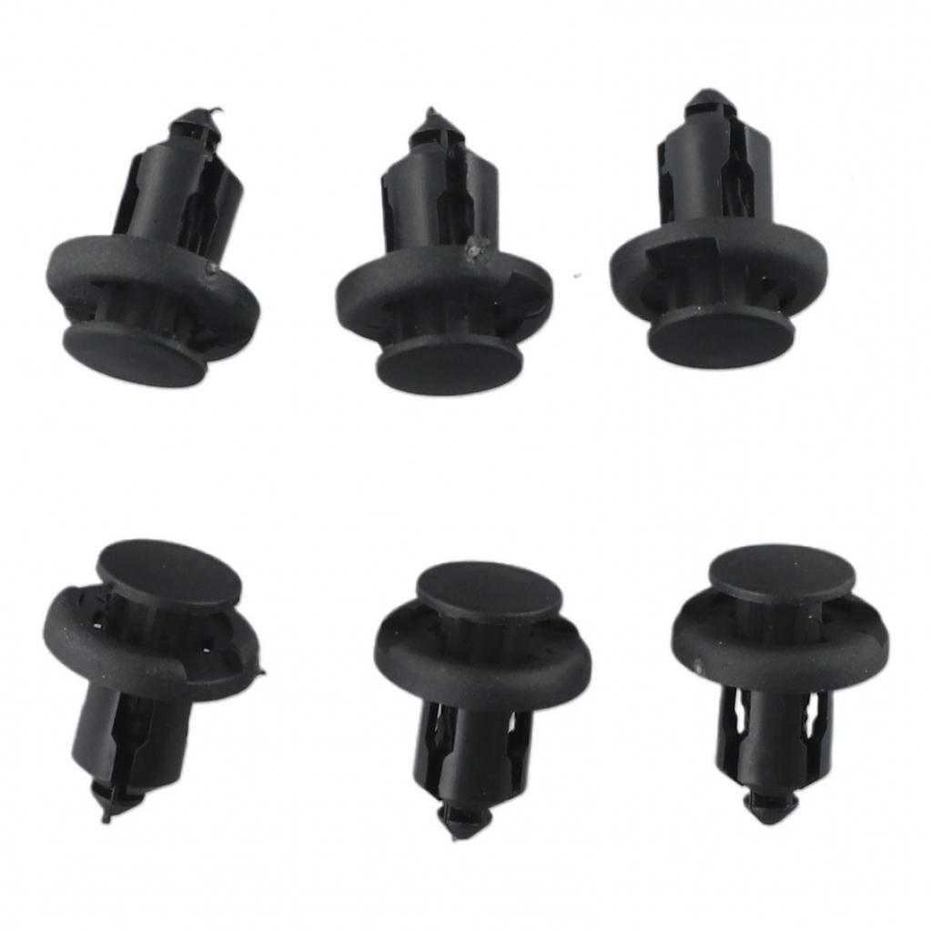 Bumper Retainer Clips Rivets Set Black Replacement Fastener Accessories