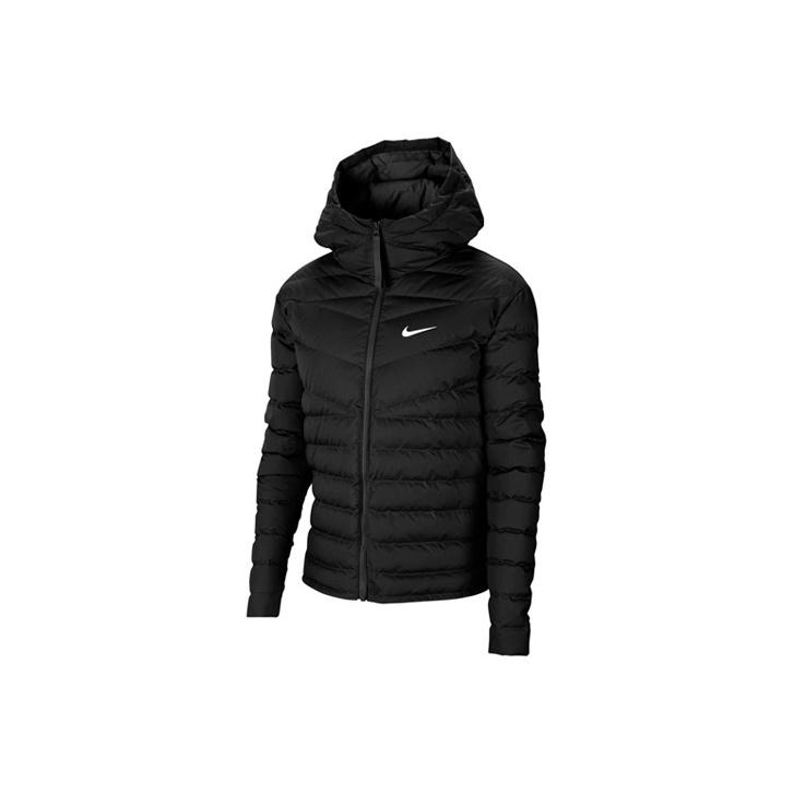 Nike Abbigliamento Sportivo da Calcio Windrunner Piumino Isolato con Cappuccio Giacca da Donna Nero CU5094-011