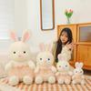 New Cute White Rabbit Plush Toy for Girls On The Bed Big White Rabbit Sleeping Pillow Children Rabbit Doll