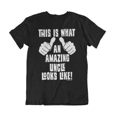 Camiseta AMAZING UNCLE Masculina Lindo Presente de Natal Para Irmão Fora Crianças