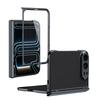For iPhone Duo Phone Case Electroplating Skin-Friendly Hinge With Tempered Film Shockproof Protection Back Cover Accessories