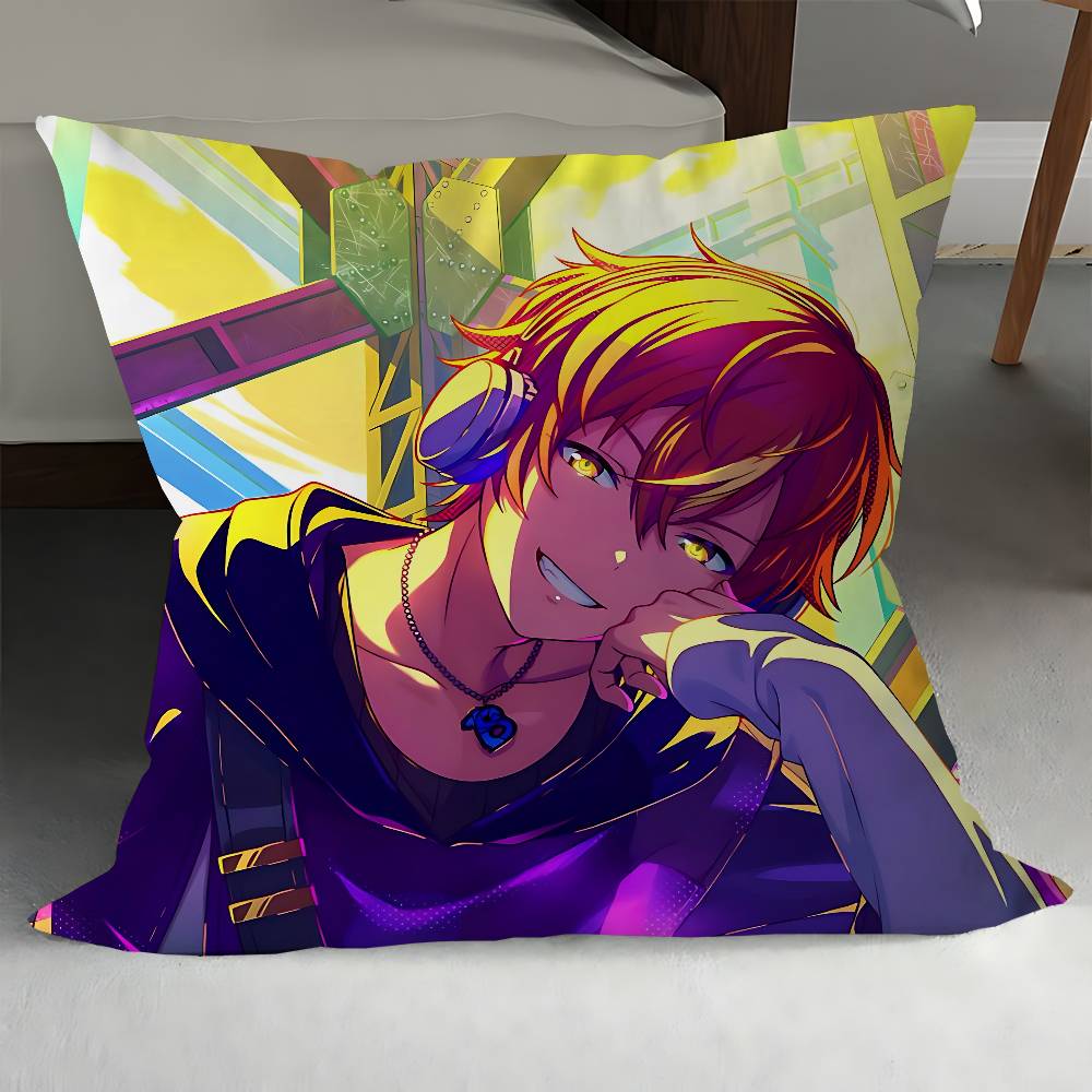 

S-Shinonome A-Akito Personalized Pillow Cover Kids Bedroom Wild Party Decor Pillowcase Kid Birthday Shower Gift 12x12Inch