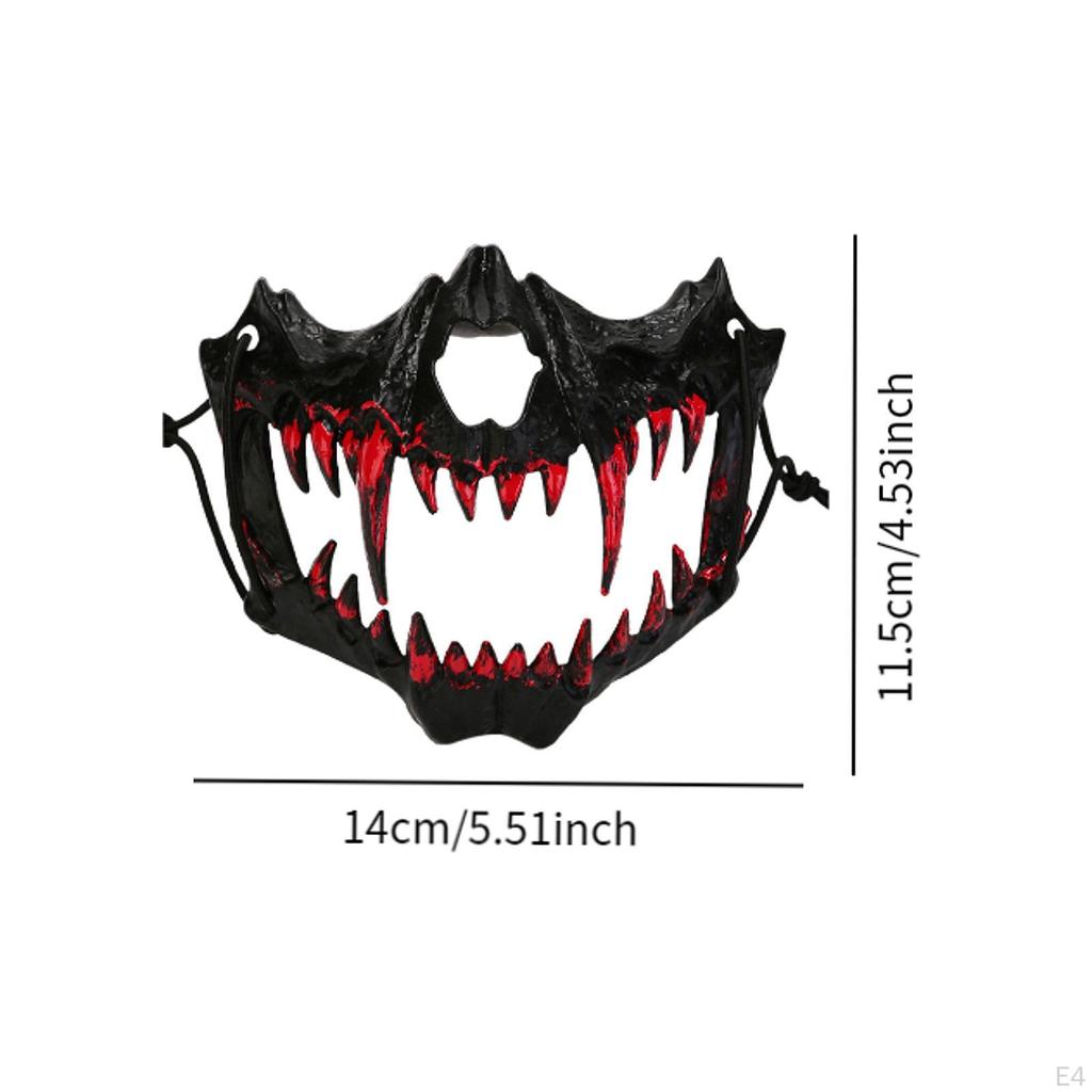 Halloween Mask Cosplay Animal Skeleton Scary for Holiday Role Playing