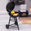 Dollhouse Miniature Black Bbq Grill Model Kitchen Toy For Doll House Picnic Grill Garden Outdoor Decor Kids Pretend Play Toy