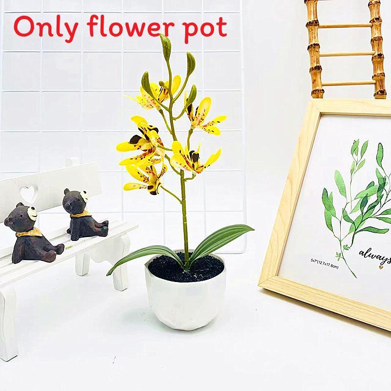 Phalaenopsis Potted Simulated Artificial Artificial Flower Ornament Desktop