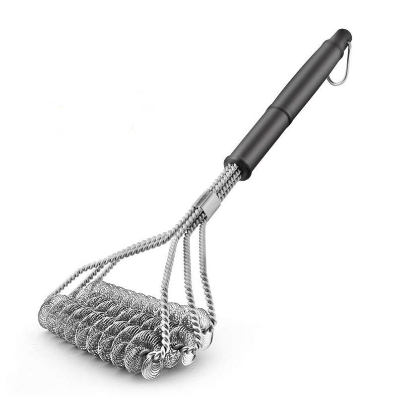 

1Pcs Safe Grill Brush and Scraper Barbecue Grill BBQ Brush Clean Tool Rust Resistant Stainless Steel Bristles Barbecue Cleaner