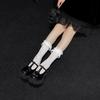 White lace calf stockings stockings women's summer lolita lolita stack socks mid tube socks jk stockings