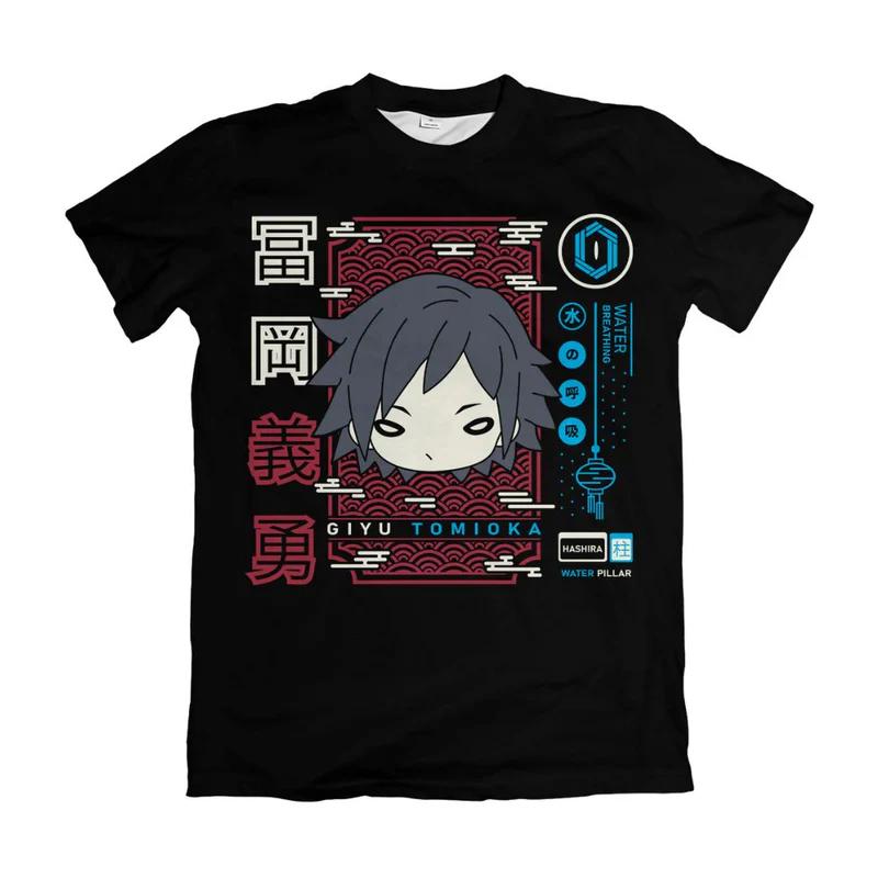 Demon Slayer QVersion Cotton TShirt for Adults and Children Nine Hashira Main Characters Anime Short Sleeve