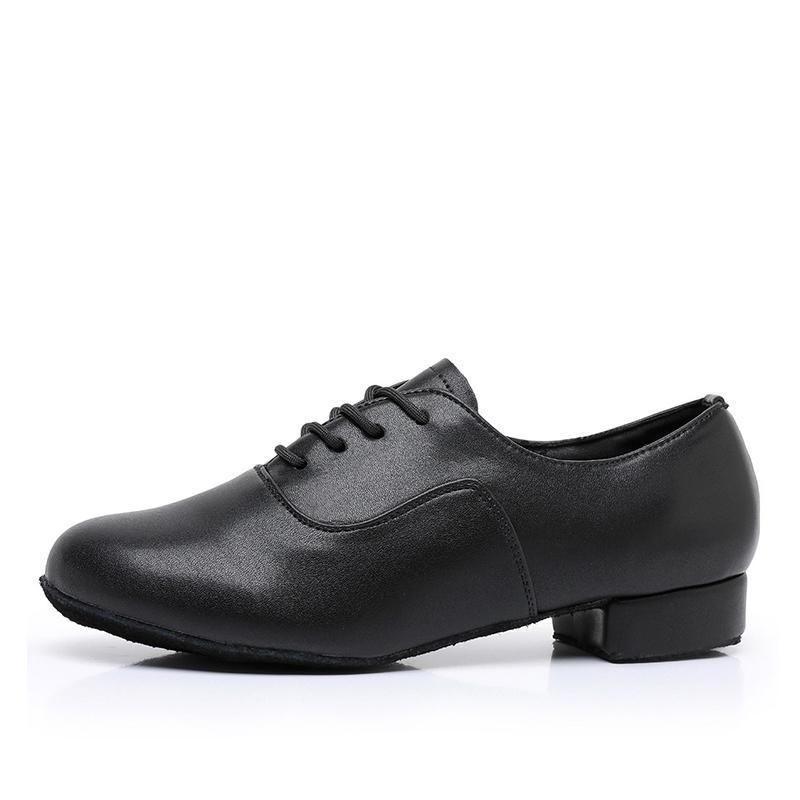 

Men s Latin Dance Shoes Heels1 Inch Ballroom Shoes for Men Dancing Standard Practice Dance Shoes 45 чорний