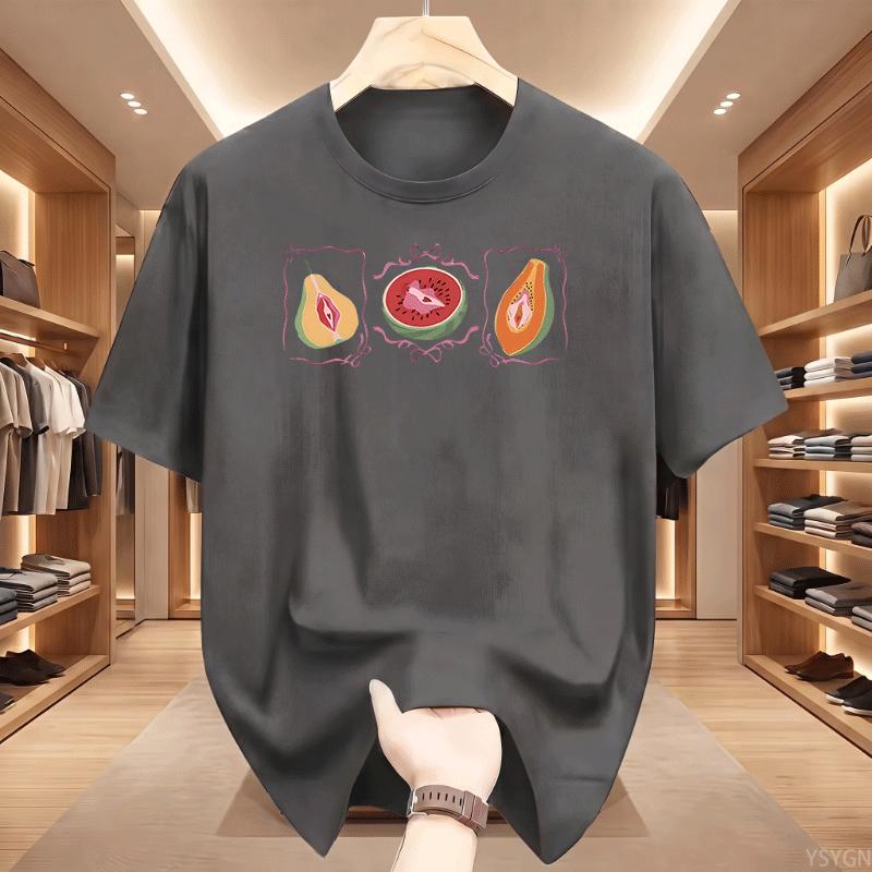 Coquette Vulgar Fruit TShirt Funny Fruit Feminist TShirts Summer Unisex Unisex Ladies Short Sletshirt Unisex Streetwear Tops