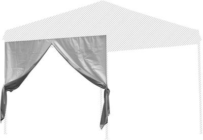 FIELDOOR Side Sheet For Tarp Tent Seat Zip Common To Steel and Aluminum (Horizontal Curtain) 2.5x2.5m (Side Only) [Wall Type] (G03 Model) (Light