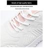Korean Style Women's Flyknit Running Shoes - Autumn 2023 Versatile Casual White Sneakers