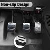 Pack-3 Car Non-Slip Pedal Pads Set, Accelerator Pedal Covers, Car Brake Pedal Protectors, Automobile Universal Replacement Accessories, For Most