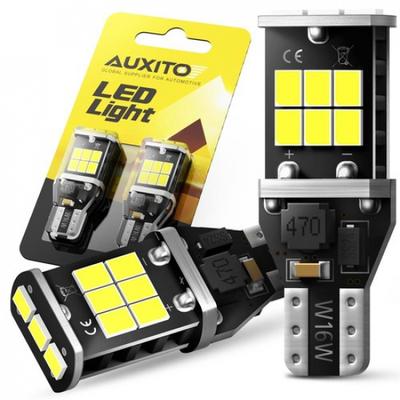 AUXITO Pair White T15 Reverse Back Up  LED Light Bulbs T16 W16W Bright New EOOH