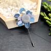 Korean handmade flower crystal brooch, fashionable femininity versatile fringed corsage coat pin accessories