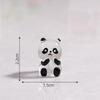 Luminous Panda Resin Ornament: Cute Micro Landscape Decor for Car Dashboard or Desktop
