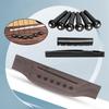 1 Set Guitar Bridge Set Multipurpose High Stability Adjustable Acoustic Guitar Rosewood Bridge