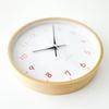 KATOMOKU Plywood Clock 22 Orange Wall Clock Continuous Second Hand Diameter Radio km-121ORRCS 25.2cm (SKP Clock)