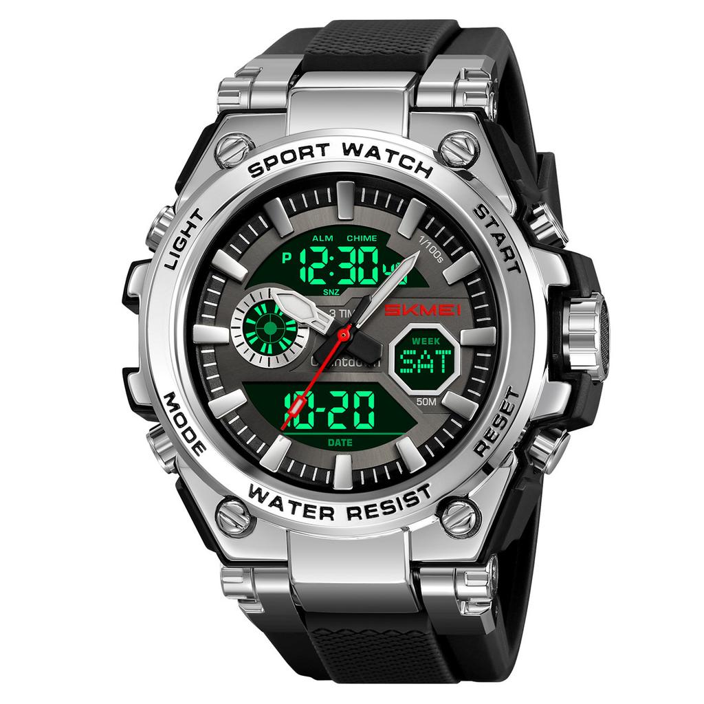 Electronic watch for students with multi-functional luminous light 50 meters waterproof men's outdoor sports electronic watch alarm