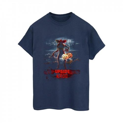 

Netflix Womens/Ladies Stranger Things Pumpkin Upside Down Cotton Boyfriend T-Shirt M
