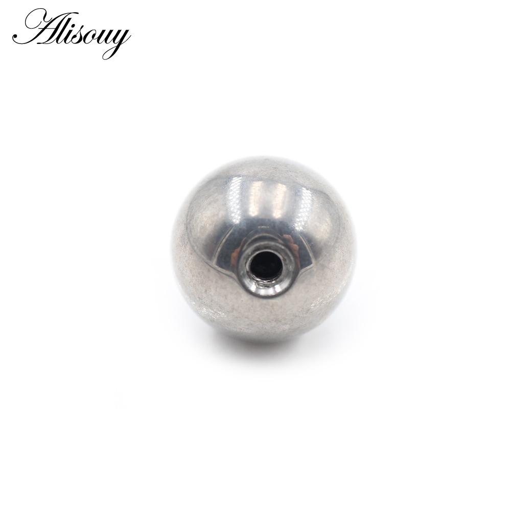 Alisouy 1PC Titanium Internal Thread 14G/16G/20G Replacement Ball Bead Lip Eyebrow Tongue Ear Tragus Belly Body Piercing Jewelry