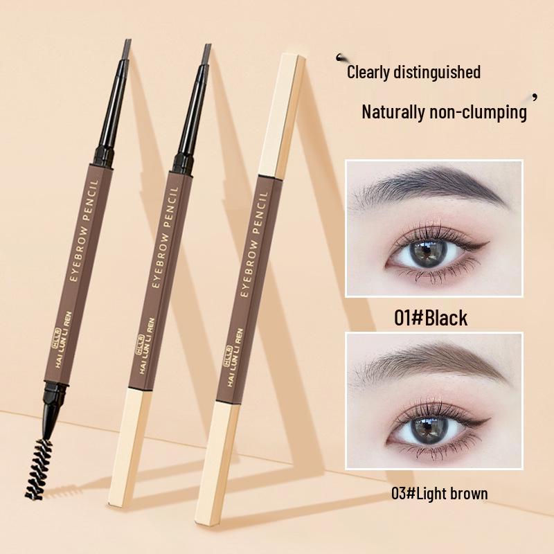 

Helen Liren Double-Headed Eyebrow Pencil: Waterproof, Smudge-Proof, Sweat-Proof, Long-Lasting Color.
