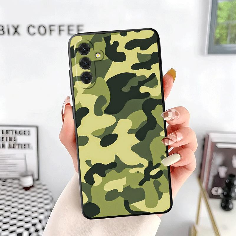 Camouflage Military Pattern Soft Phone Case for Samsung A17 A37 A57 A16 A26 A36 A56 A15 A25 A35 A55 A14 A24 A34 A54 A13 A23 A33