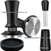 51mm Italian Coffee Tamper Set: Includes Scale, Dosing Needle, Tamping Mat, Storage Box