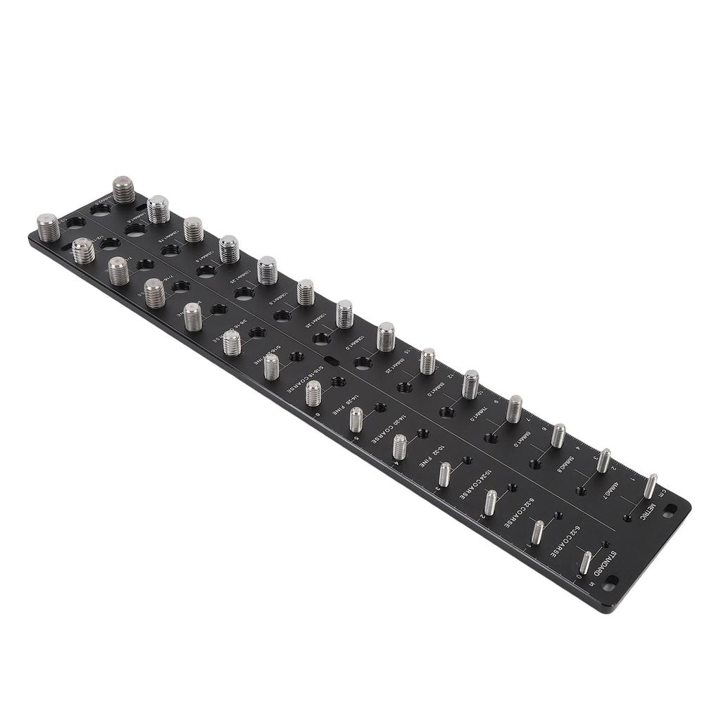Thread Checker 28 Hole Metric Standard Board Metal Commonly Used Nut Screw Identifier Gauge Black