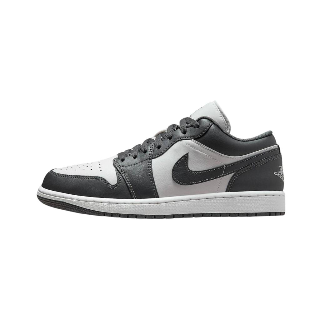 Jordan Air Jordan 1 Shadow Grau Niedrig geschnitten Vintage Basketballschuhe Unisex Grau Weiß 553558-044(Team282-)