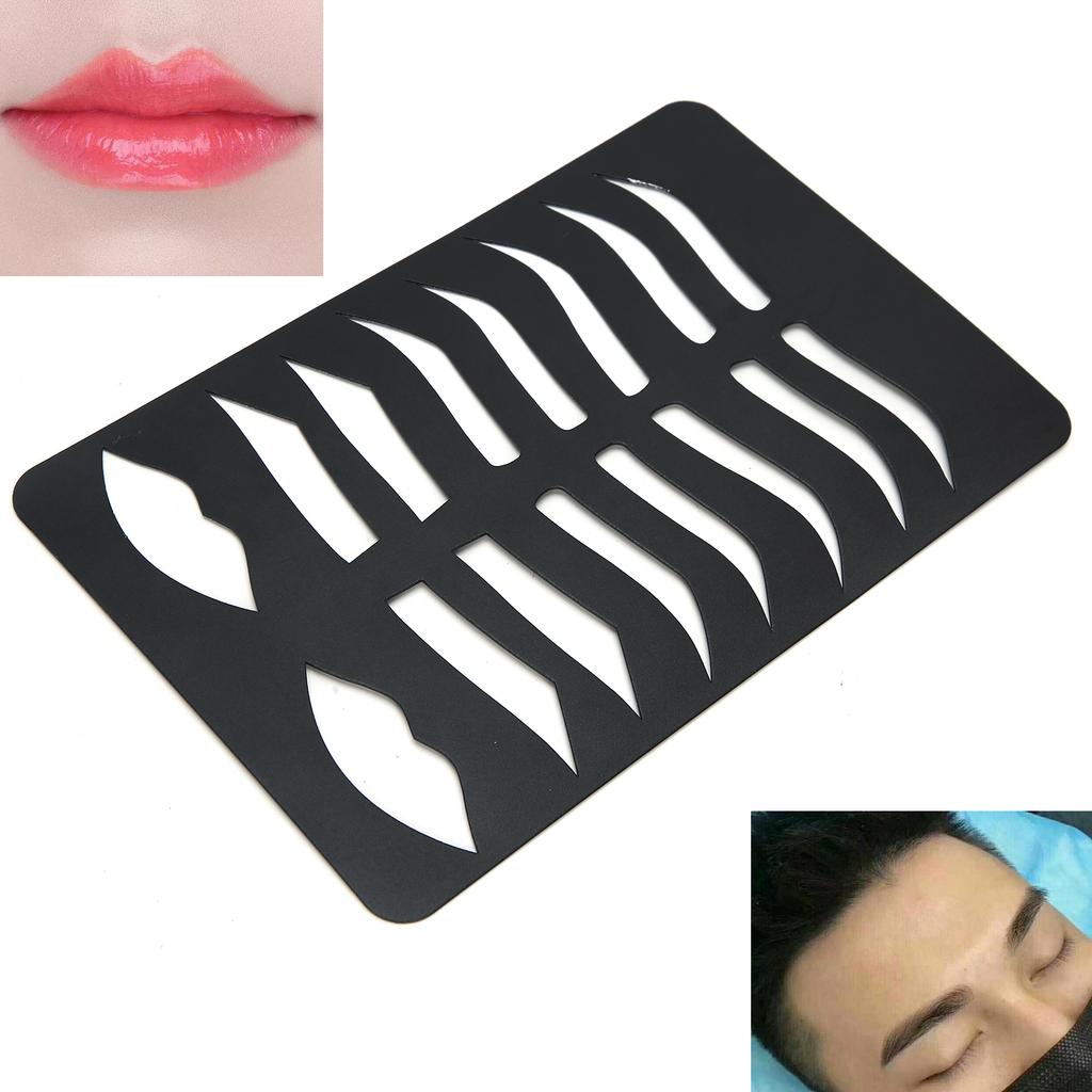 Eyebrow Lip Shape Stencils Template Fashionable Eye Brow Shape Kit Makeup Shaper