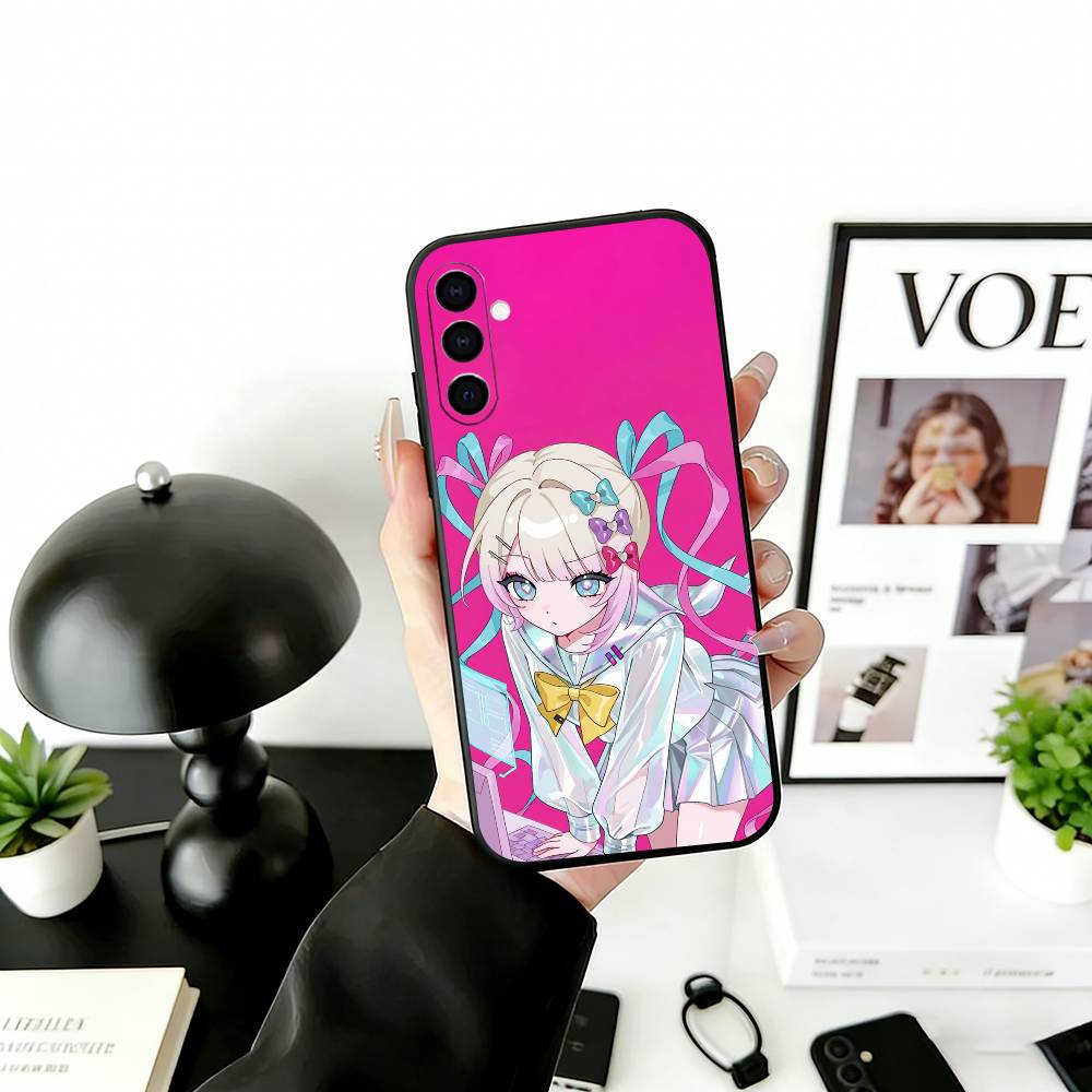 k-KAngel Phone Case For Samsung Galaxy A73,A72,A71,A70,A53,A52,A51,Others Soft Black Cover