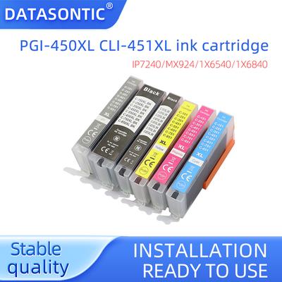 PGI-450XL CLI-451XL Ink Cartridge, For Canon MG5440 MG5540 MG3640 MG6440 MG7140 lP7240 MX924 IX6540 IX6840 P8740 Printer